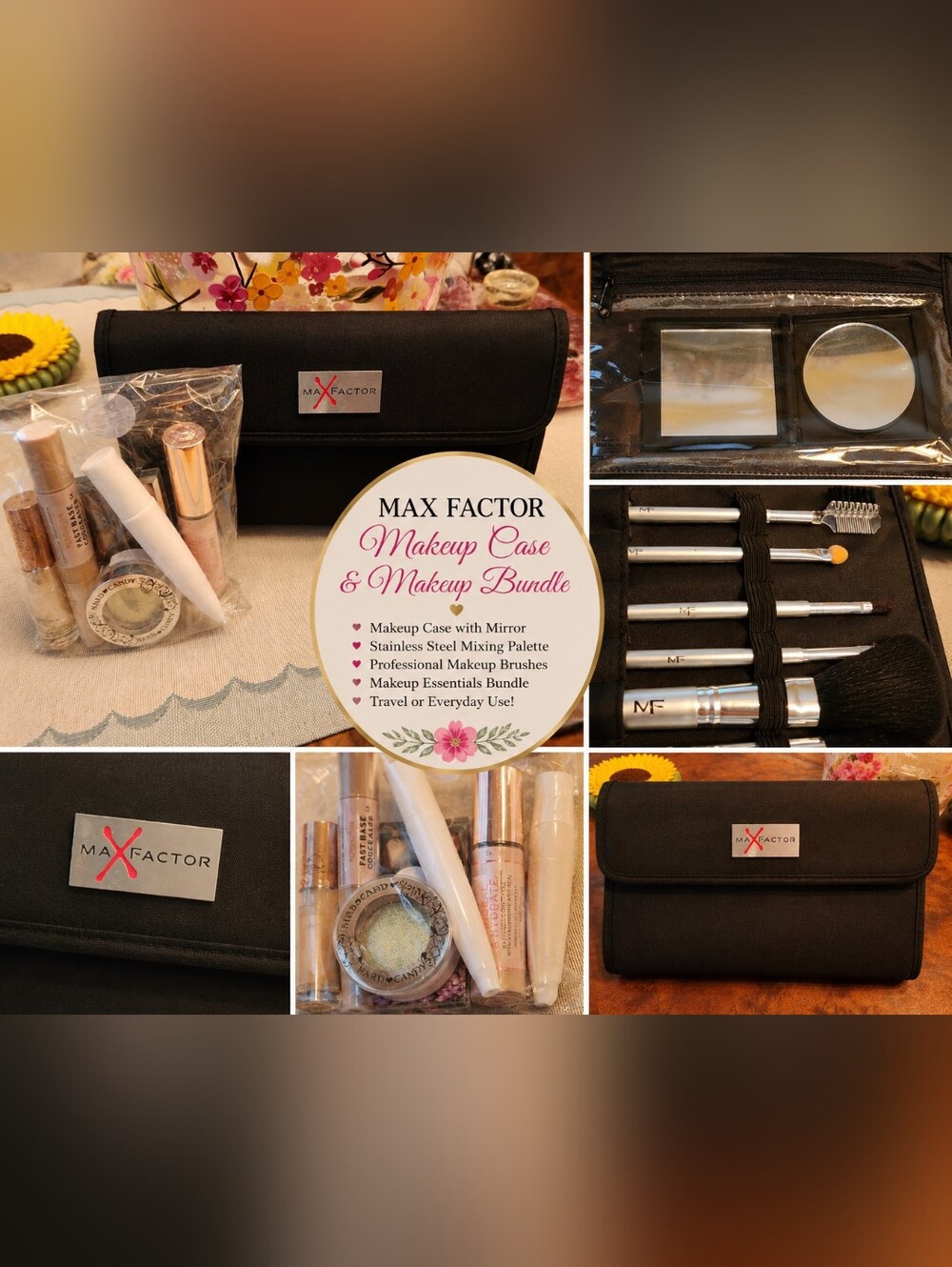 ✨️Max Factor Makeup Case & Makeup Bundle | Brushes, Mirror & Beauty Essentials✨️